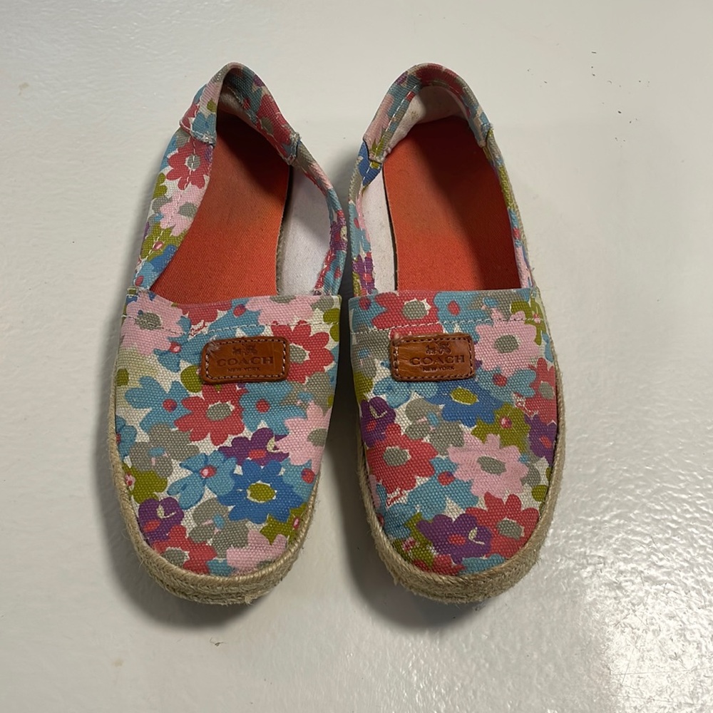 Kate space loafers rainbow flower color size 8
